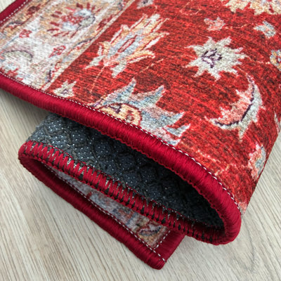 Tapis d'escalier à motif floral sur mesure de haute qualité Veronica par Inches