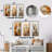 Minimalism Squirrel Beige Painting - Squirrel Metal Prints Set Of 3-1632755098