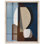 Reproduction d'art abstrait moderne Shadowbox de Monkey Shape I par Art Remedy, cadre blond, 24 x 30