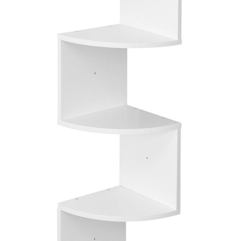 Zaira 5 Piece Floating Shelf, White