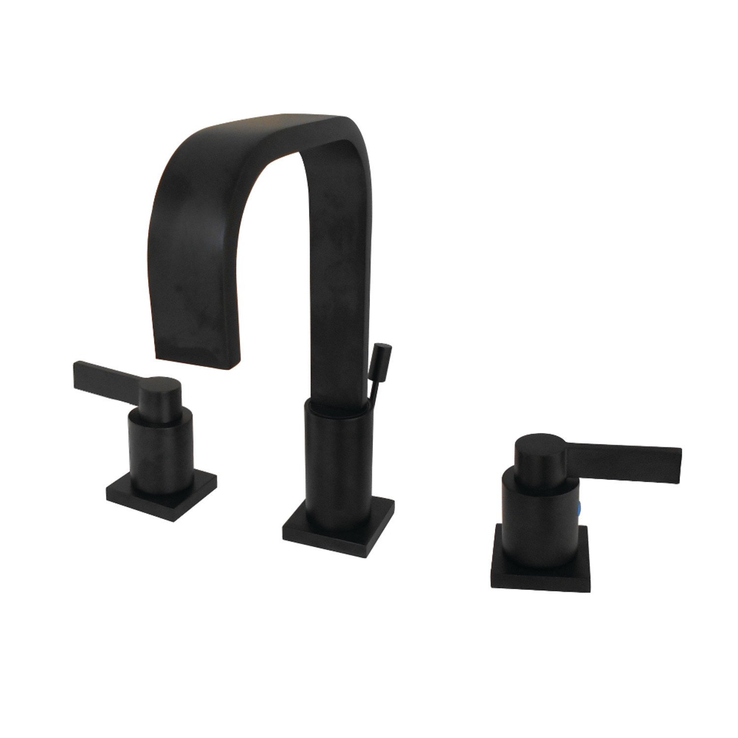 NuvoFusion Widespread Bathroom Faucet with Drain, Matte Black