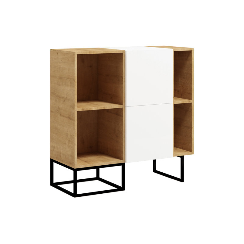 Harmer 100cm H x 100cm W Geometric Bookcase