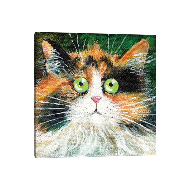 « Indie moelleux » par Kim Haskins-reproduction d’art, Pas de tapis, Toile tendue, H 12 po x l 12 po x P 0,75 po