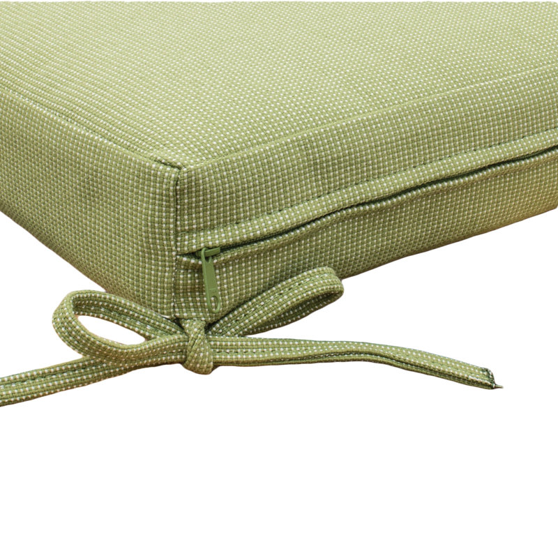 Coussin de chaise d'extérieur Tommy Bahama, Sunbrella résistant à la décoloration et à l'eau pour chaises de patio et ensembles de solarium, l 17 po x P 17 po, épaisseur de 2,5 po, réversible, poire Bamboo Bay