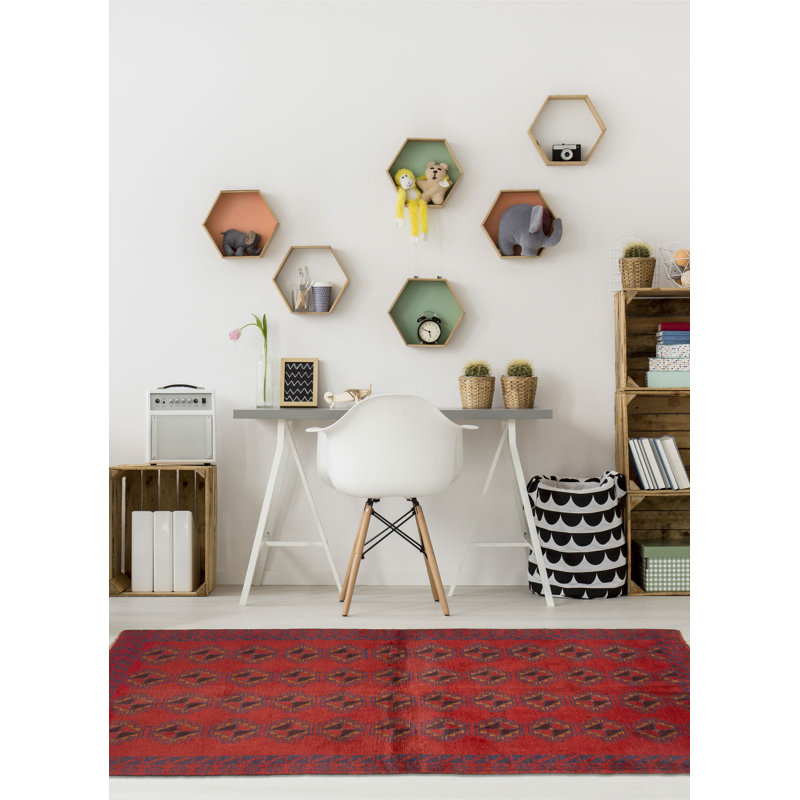 Rizbaft Red Rug 3'7" x 6'4"