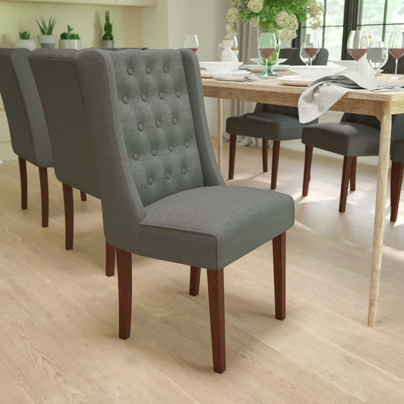 Chaise parsons rembourrée Prompton, gris