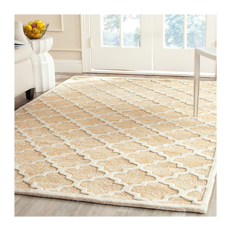 Precious Hand Tufted Performance Geometric Rug, Round 6'