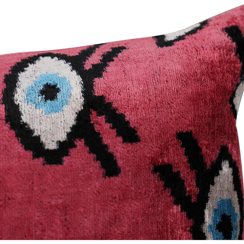 Velvet Rectangular Pillow Cover & Insert, Red