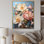 Pivoines colorées en pleine floraison I sur toile