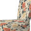Chaise d'appoint rembourrée vintage vert et beige Dahlia
