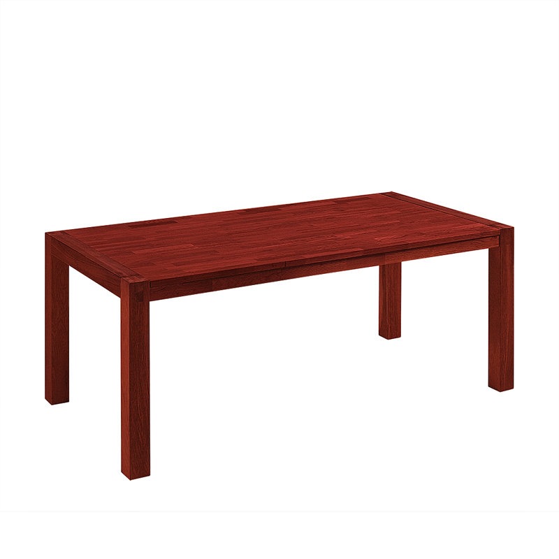 Fairchild Oak Solid Wood Top Dining Table, Dark brown, 180cm W x 90cm D