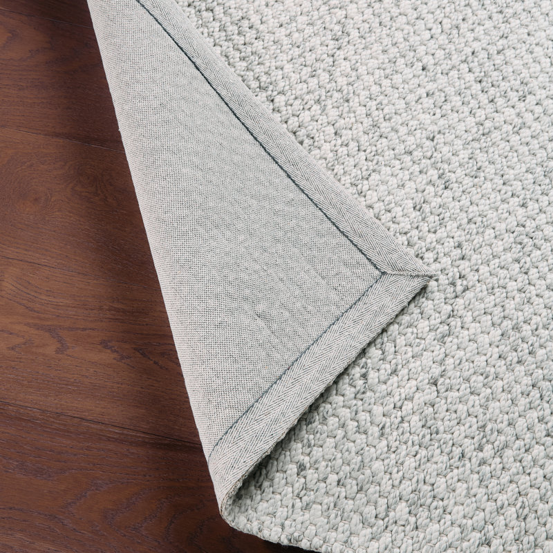 Scandinavia Rakel Wool Area Rug in White, Rectangle 2' x 3'