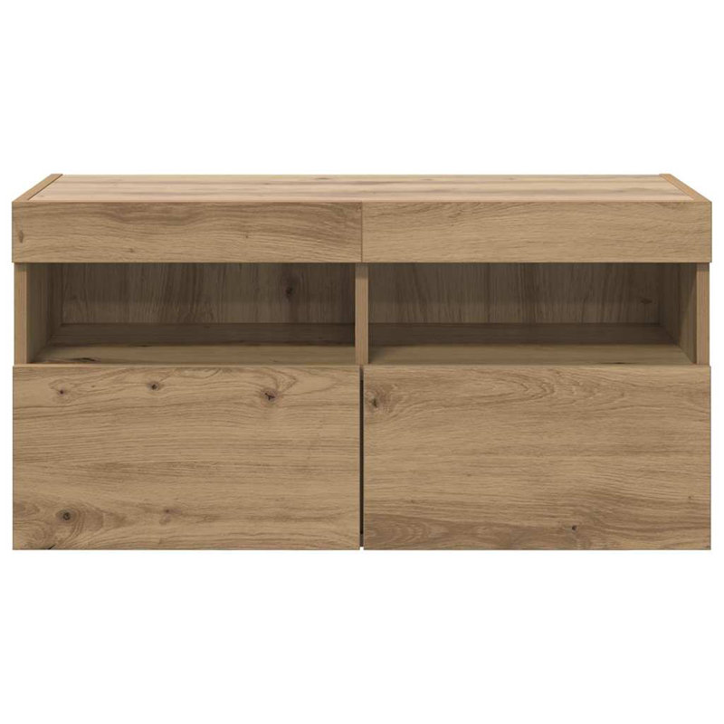 Unfinished TV Stand, 40cm H x 80cm L x 30cm W, Artisan Oak
