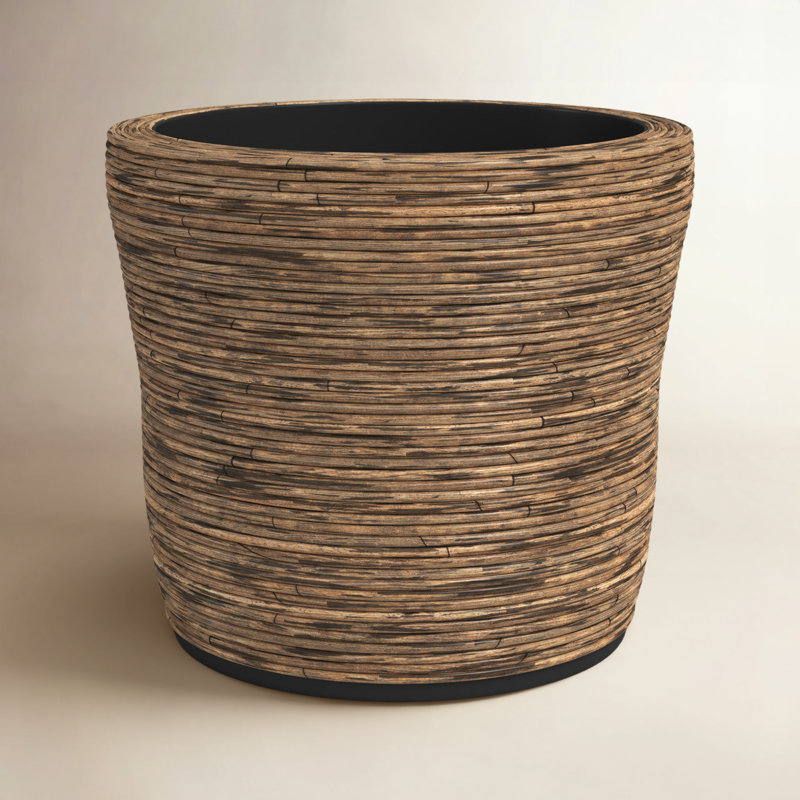 Wrapped Dry Basket Planter 17.75", 20.75"H x 20.75"W x 17.5"D