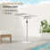 Outdoor Pool Towel Rack With 360° Swivel Tray, 2 Drink Holders, Adjustable Height, And Weighted Marble Base For Inflatable Spas, Pools, And Hot Tubs