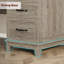 Bureau d'ordinateur 53 pouces en bois avec tiroirs, station de charge et classeur de style campagnard-2093623936