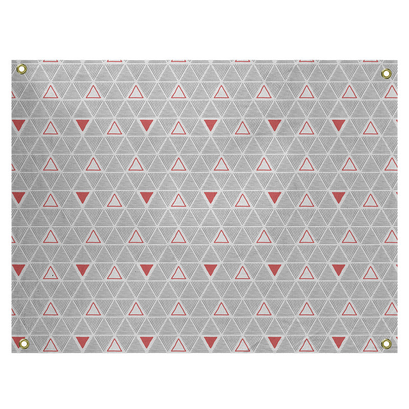 Tapisserie, H 26 po x l 36 po, Rouge