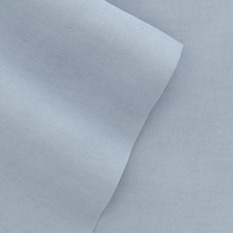 Ensemble de draps 100% coton, Bleu marine clair, Ensemble de draps très grand californien avec 2 t