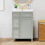 Armoire de meuble-lavabo 24 po avec lavabo en céramique, 2 tiroirs, 1 porte-112367429-112367433