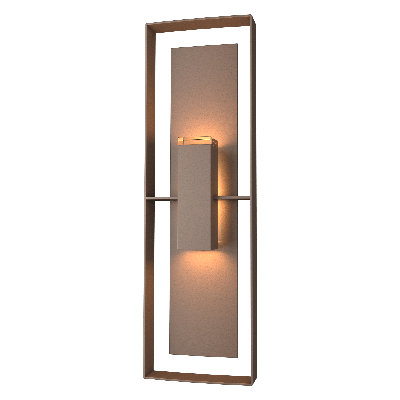 Shadow Box Flush Mount Outdoor Wall Sconce