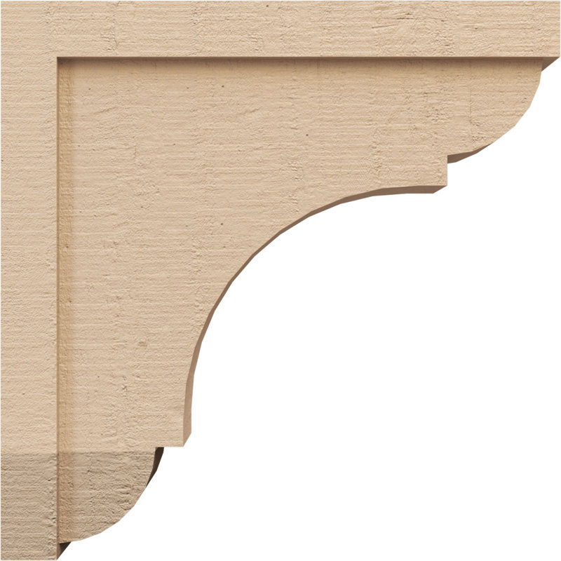 Cèdre Bryant, grain de bois brut TimberThane Corbel, apprêté brun clair, H 20 po x l 5 po x P 20 po
