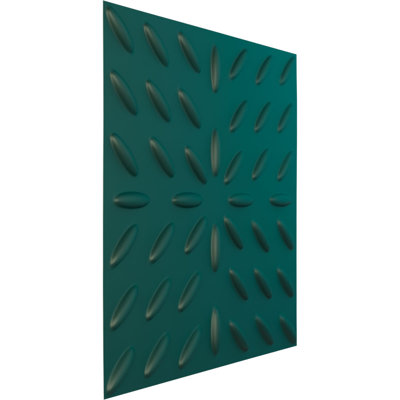 Panneau mural décoratif 3D Blaze 19 5/8 po x H 19 5/8 po EnduraWall, métallique (couvre 2,67 pieds carrés)
