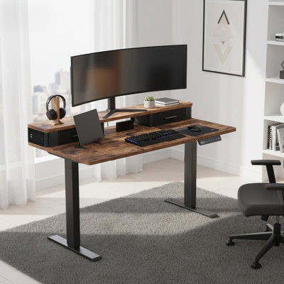 Adjustable Metal Base Standing Desk