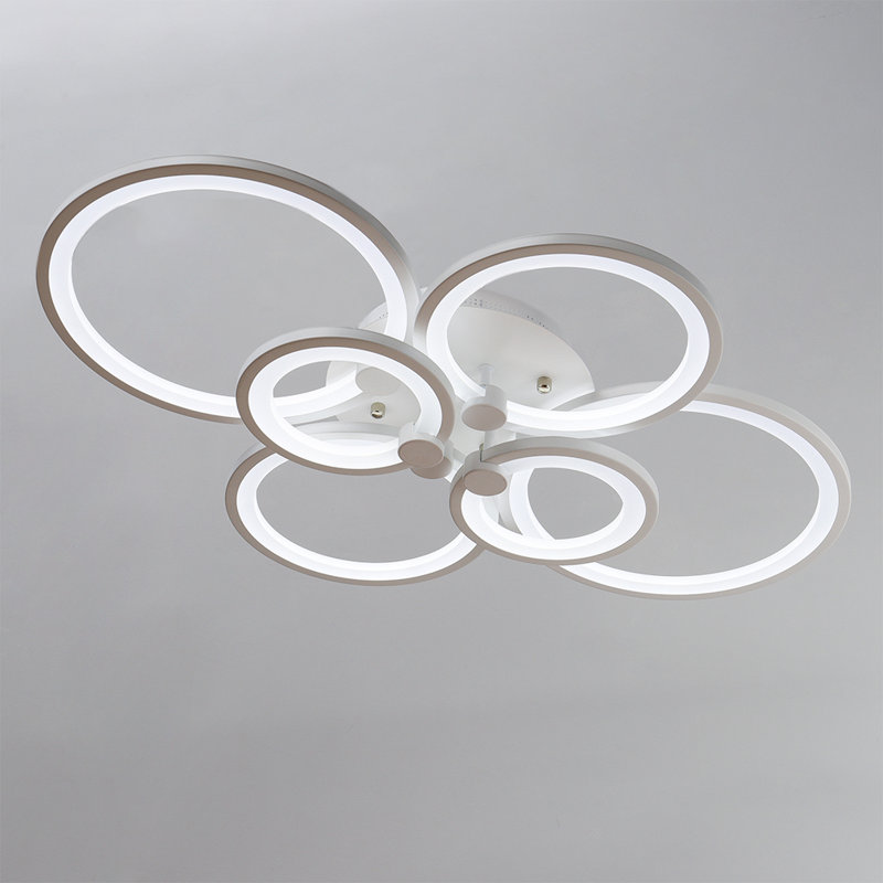LED Semi Flush Mount, White