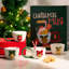  Tasses de Noël en céramique avec poignées décoratives, 10 oz, ensemble de 4, collection Holiday