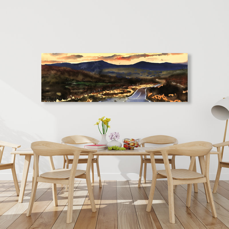 Sur la route de l'Écosse - Décoration de bureau en toile beige