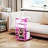 Clear Acrylic Side Table On Lockable Wheels, C Shaped End Table For Sofa, Small Coffee Tables For Small Spaces-126740184