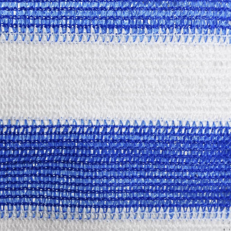 Alexana 156cm H x 500cm W Blue/White Vinyl Fence Panels, 90cm H x 400cm W
