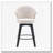Chenille Fabric Swivel Counter Height Bar Stools-1157337852