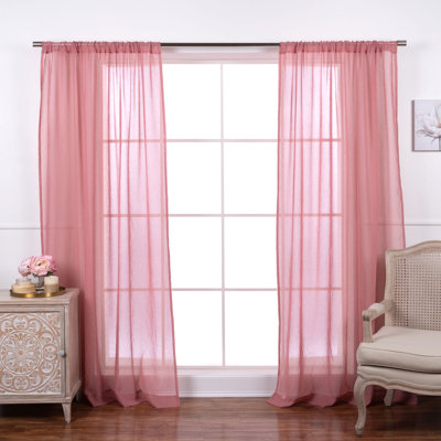 Walton Sheer Curtain Panel Pair