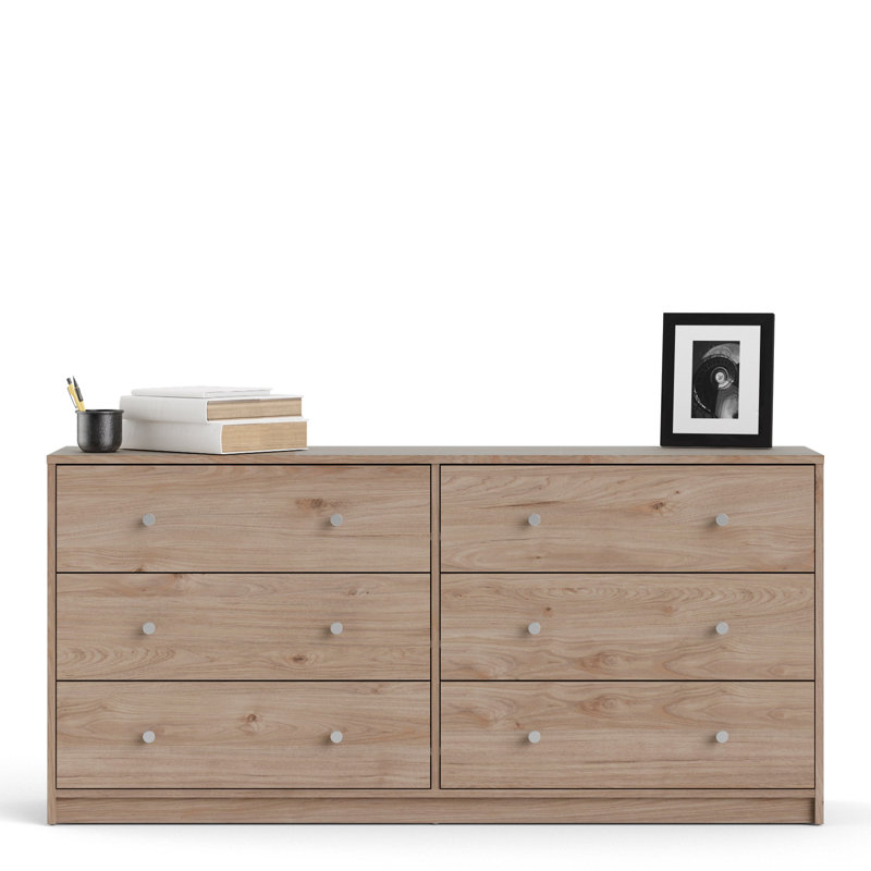 Gott 6 Drawer 143.1cm W Dresser, Brown