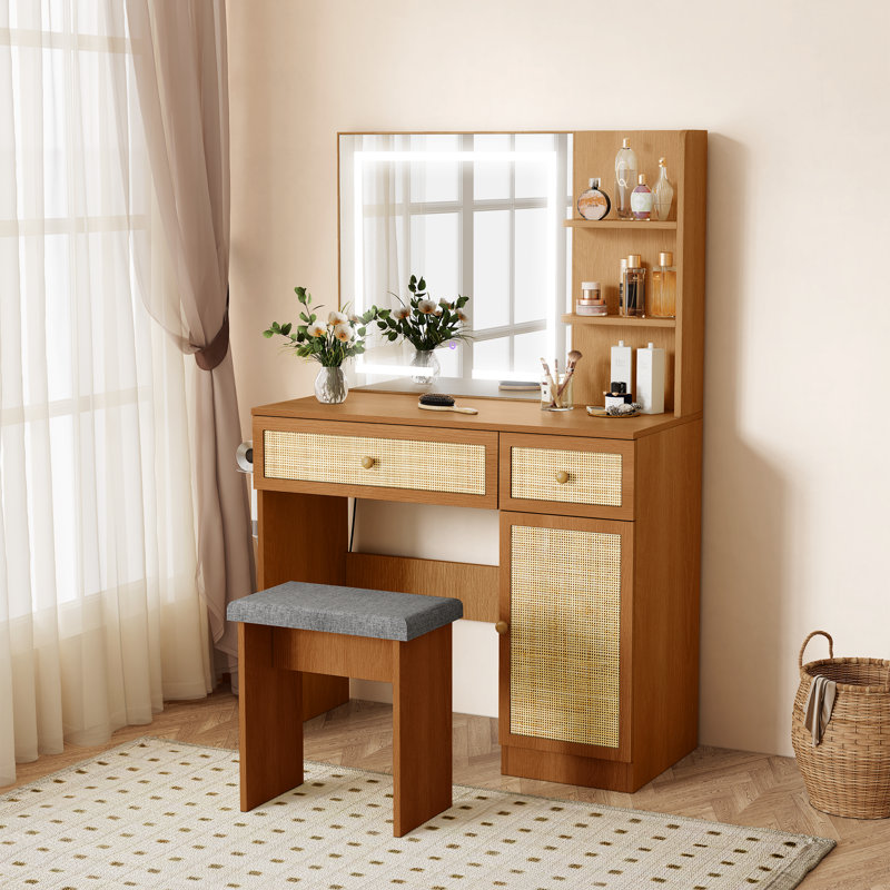 Coiffeuse Avonelle Boho, Noyer