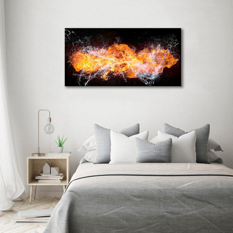 Fire Versus Water - Wrapped Canvas Print