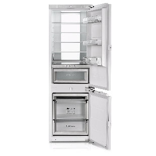 22" Width 9.71 Cu.  Ft Built-in Panel Ready Bottom Freezer Refrigerator Dual Zones