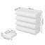 Commode 8 tiroirs pour chambre à coucher - Blanc avec surface design-1162643376
