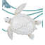 Décoration murale 17 pouces 3 tortues de mer en métal standard