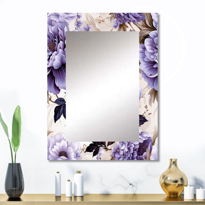 Vecchia - Purple Wall Mirror Decor