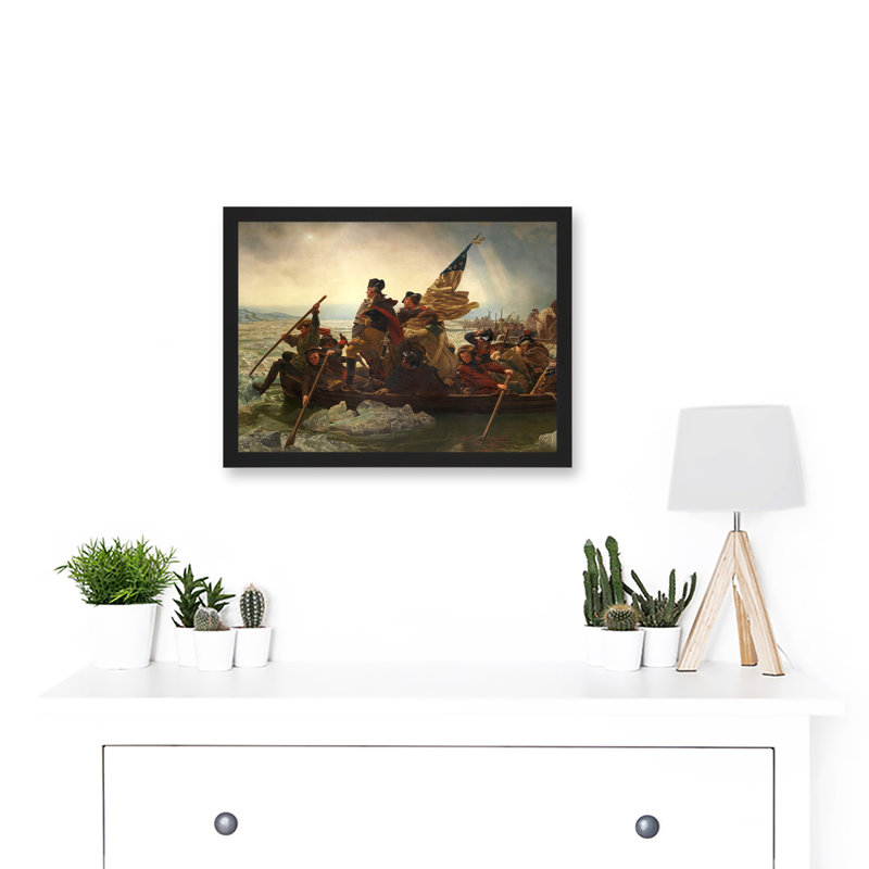 Leutze George Washington Crossing The Delaware by Emanuel Leutze - Single Picture Frame Painting