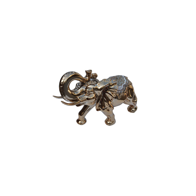 Figurine éléphant, Doré