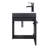16.14'' Single Bathroom Vanity with Plastic Top