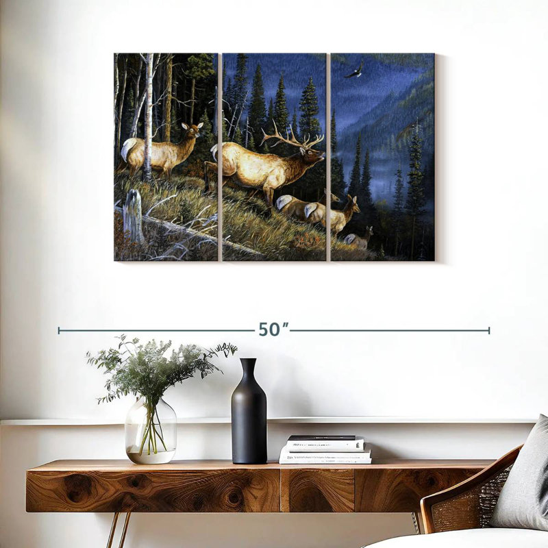 Brampt Eagle Mountain Fauna, 24" H x 38" W