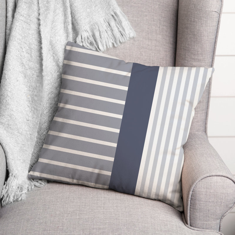 Abstract Outdoor Throw Pillow, Blue, 20" x 20"