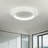 Deontee Modern Dimmable LED Flush Mount Ceiling Light with Remote Control-112577111-99207312