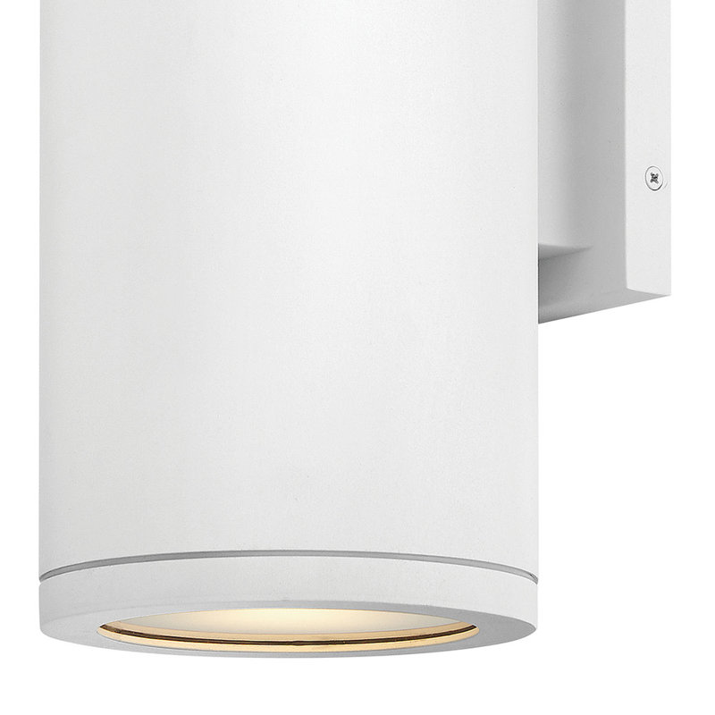 Hinkley Silo Down Light Wall Mount Lantern, Textured White