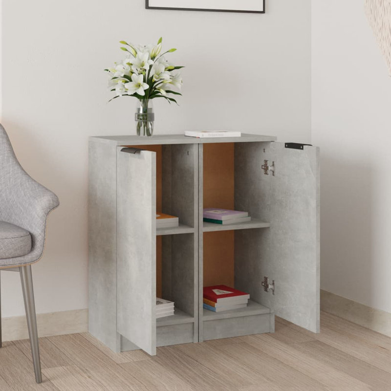 Latarshia End Table, Concrete Grey