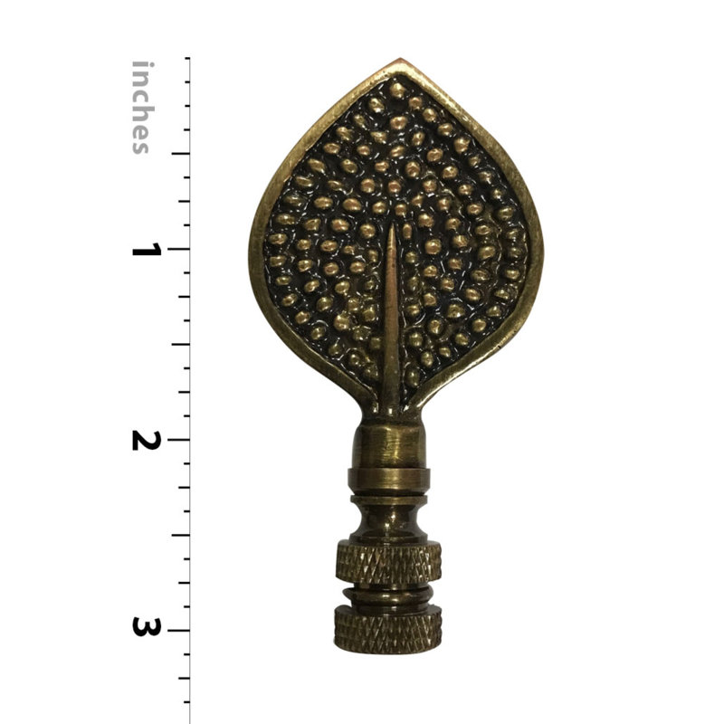 Faîteau de lampe bouleau leaf, Laiton antique